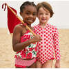 Girls Joy Tankini, Red Peonies - Two Pieces - 5