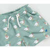 Boys Swim Trunk, Green Mallard Friends - Swim Trunks - 3