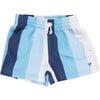 Boys Swim Trunk, Ocean Stripe - Swim Trunks - 1 - thumbnail