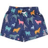 Baby Boys Swim Trunk, Navy Dogs - Swim Trunks - 1 - thumbnail