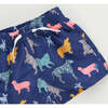 Baby Boys Swim Trunk, Navy Dogs - Swim Trunks - 2