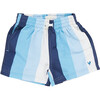 Baby Boys Swim Trunk, Ocean Stripe - Swim Trunks - 1 - thumbnail