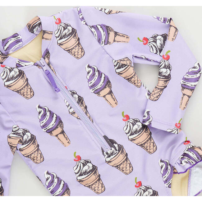 Girls Arden Suit, Lavender Soft Serve - One Pieces - 3