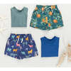 Baby Boys Swim Trunk, Green Botanical Oranges - Swim Trunks - 3