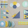 Neo Eometric Shapes Play Mat, Taupe - Playmats - 4