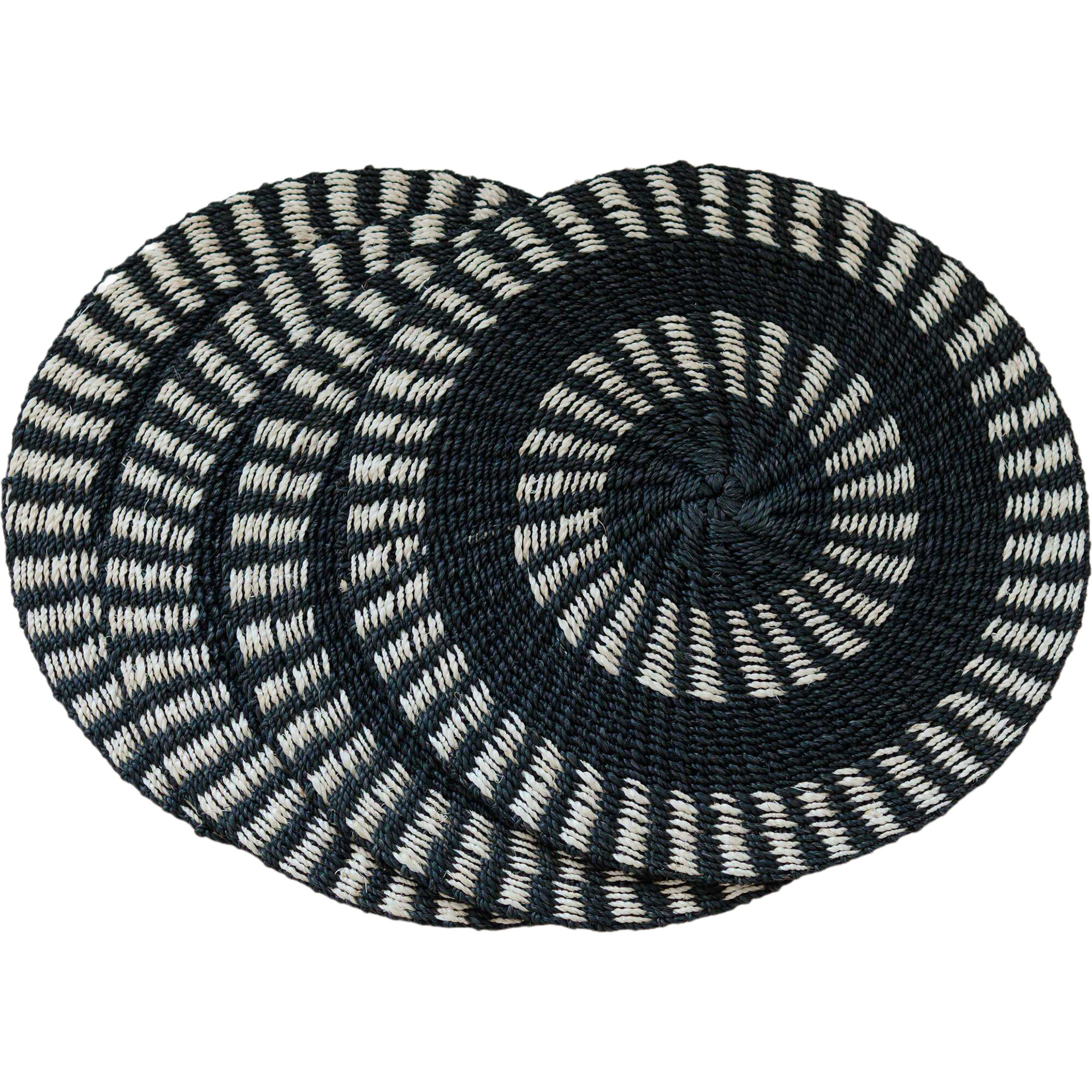 Set of 2 Abaca Placemats, Two-Tone - Tableware - 1