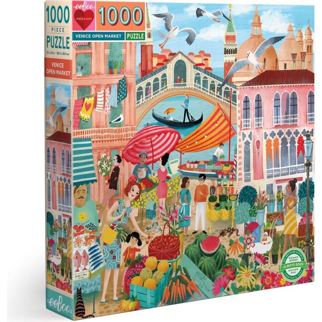 Piece and Love Venice Open Market Jigsaw Puzzle, 1000 Pieces