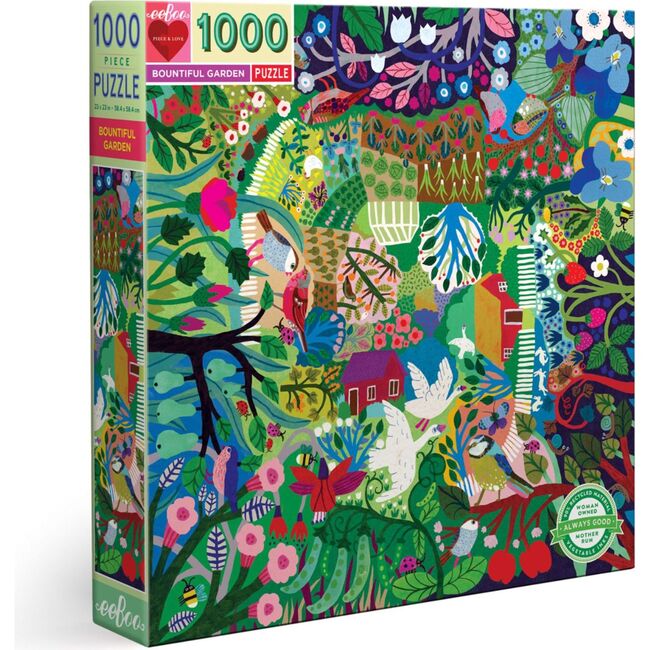 Piece and Love Bountiful Garden Jigsaw Puzzle, 1000 Pieces