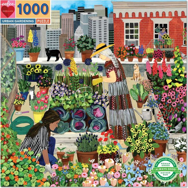 Piece and Love Urban Gardening Adult Jigsaw Puzzle, 1000 pieces - Puzzles - 3