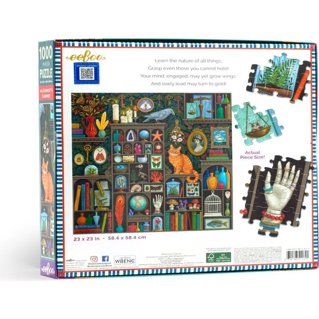 Piece and Love Alchemist Cabinet Jigsaw  Puzzle, 1000 Pieces - Puzzles - 5