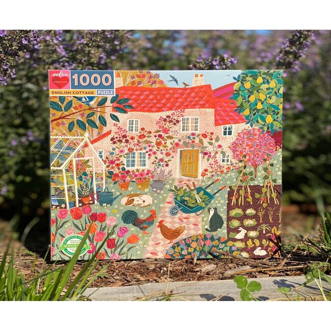 Piece and Love English Cottage Jigsaw Puzzle, 1000 Pieces - Puzzles - 4