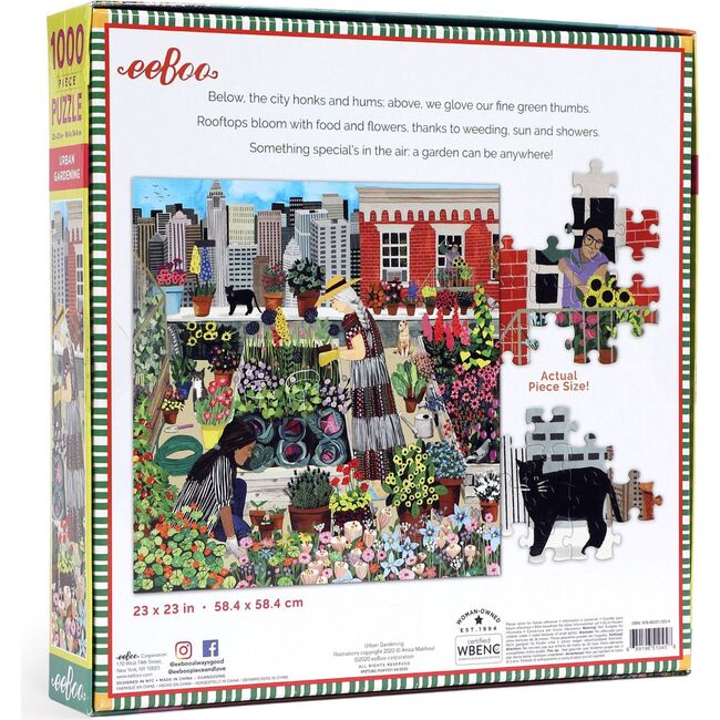 Piece and Love Urban Gardening Adult Jigsaw Puzzle, 1000 pieces - Puzzles - 5