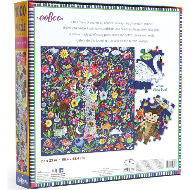 Piece and Love Tree of Life Adult Jigsaw Puzzle, 1000 pieces - Puzzles - 4