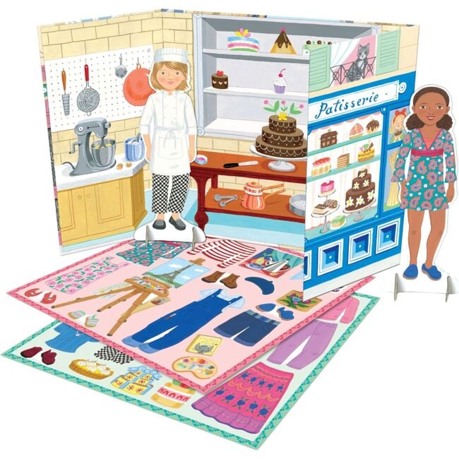 Baker and Painter Paper Dolls Reusable Set - Dolls - 2