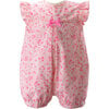 Flowerette Babysuit, Pink - Rompers - 1 - thumbnail