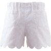 Eyelet Scalloped Shorts, White - Shorts - 3