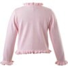 Frill Cardigan, Pink - Cardigans - 3