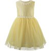 Daisy Tulle Dress, Yellow - Dresses - 1 - thumbnail