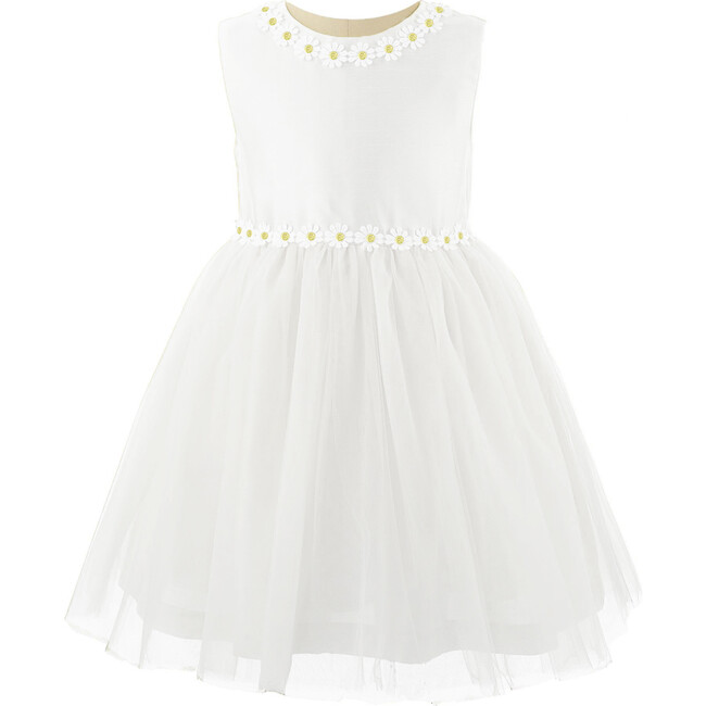 Daisy Tulle Dress, White