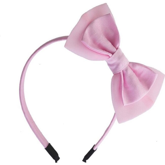 Bow Tulle Hairband, Pink