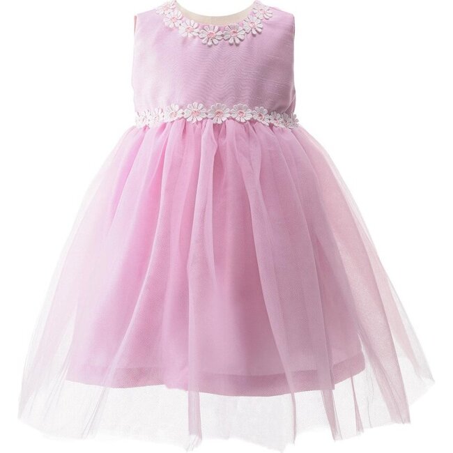 Baby Daisy Tulle Party Dress, Pink