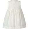 Bow Eyelet Dress, White - Dresses - 3
