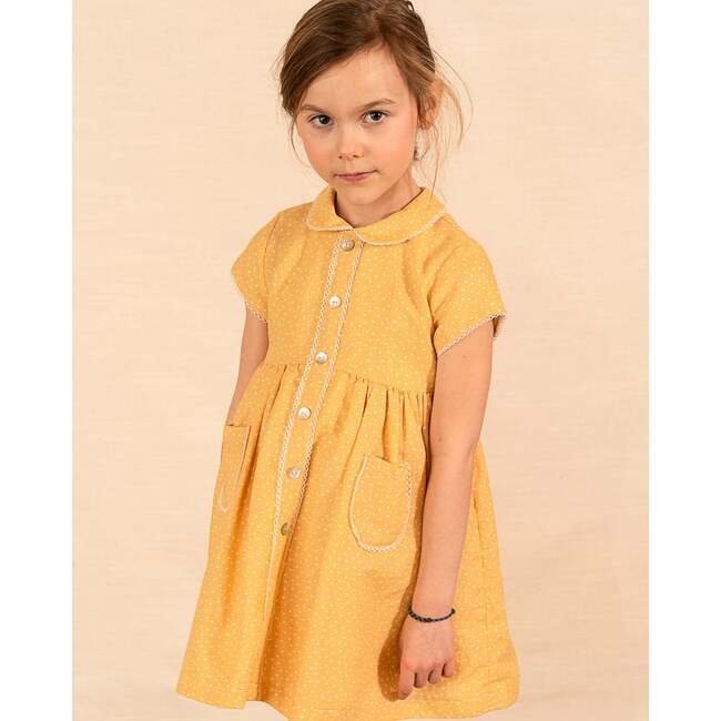 Kalamos Dress Curry Polka Dot - Dresses - 3