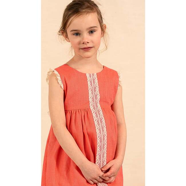 Eloise Dress Coral - Dresses - 3