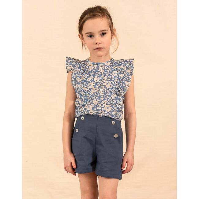 Alice Top Betsy Boo Blue Liberty - Blouses - 2