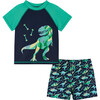 Raglan Rashguard and Boardshort , Dinosaur Graphic - Rash Guards - 1 - thumbnail