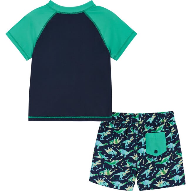 Raglan Rashguard and Boardshort , Dinosaur Graphic - Rash Guards - 3