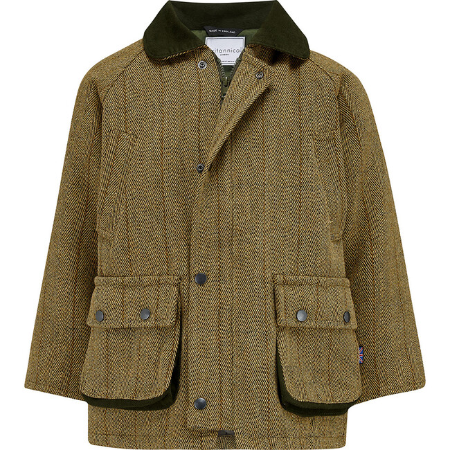 Lyall Greenbelt Tweed Coat, Sand