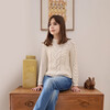 Sloane Super Soft Merino Sweater, Pearl - Sweaters - 2