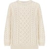 Cadogan Super Soft Merino Sweater, Cream - Sweaters - 1 - thumbnail