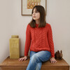 Sloane Super Soft Merino Sweater, Coral - Sweaters - 4