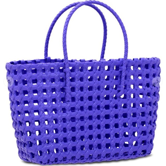 Large Purple Woven Tote - Bags - 1