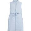 Sleeveless Allie Dress, Light Blue Thin Stripe - Dresses - 1 - thumbnail