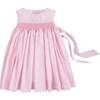 Simply Smocked Dress, Pink Vinings - Dresses - 1 - thumbnail