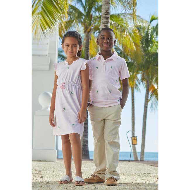 Short Sleeve Embroidered Polo, Palm Tree - Polo Shirts - 2