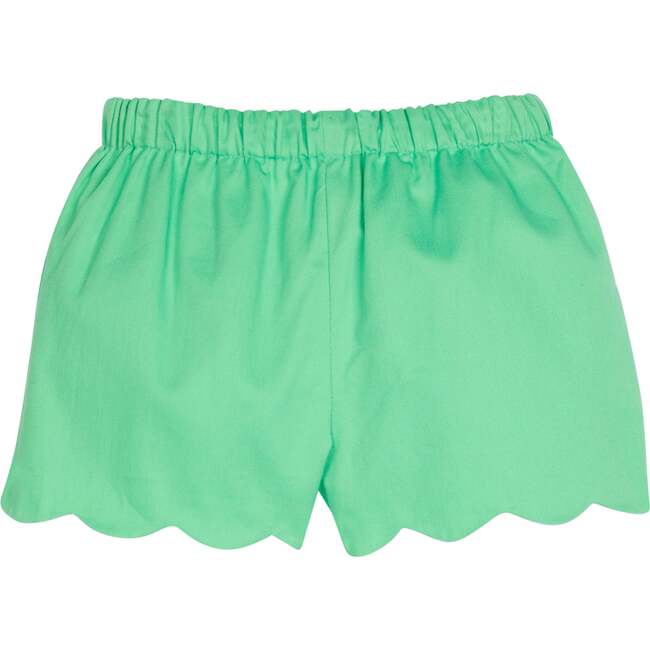 Scallop Short, Green Twill