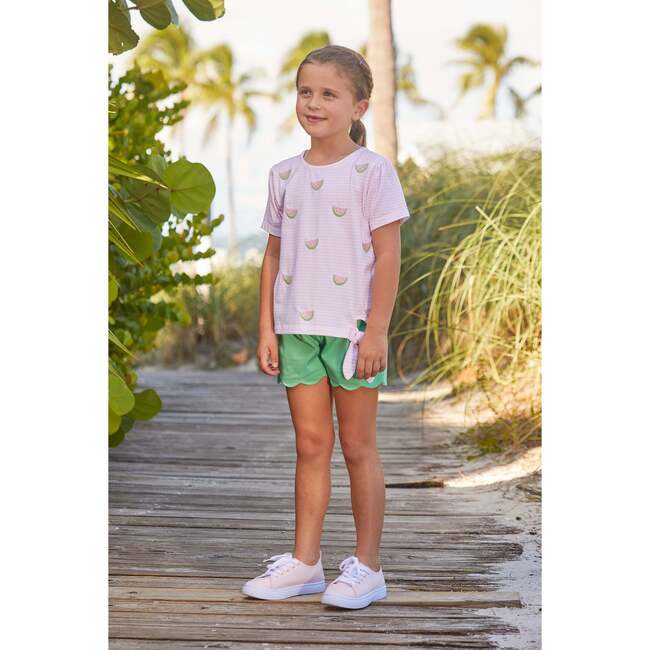 Scallop Short, Green Twill - Shorts - 2