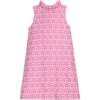 Elizabeth Dress, Pink Floral Jacquard - Dresses - 1 - thumbnail