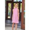 Elizabeth Dress, Pink Floral Jacquard - Dresses - 3