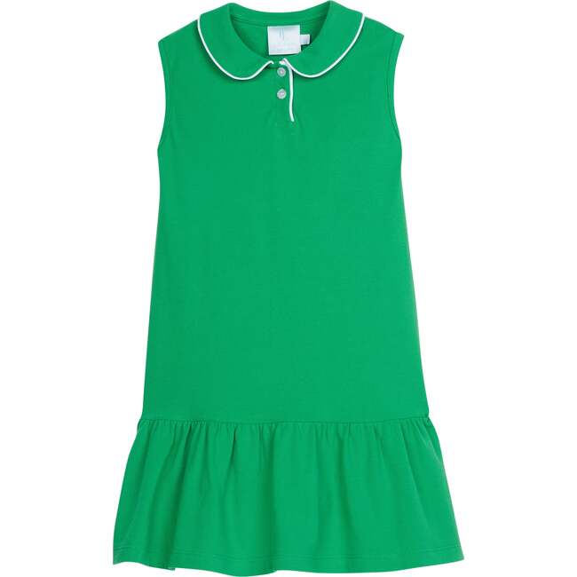 Sleeveless Polo Dress, Green