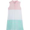 Color Block Hastings Polo Dress, Pink - Dresses - 1 - thumbnail