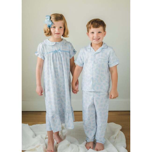 Classic Short Sleeve Pajama Set, Bunnies - Pajamas - 2