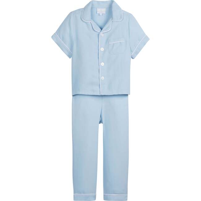 Classic Short Sleeve Pajama Set, Light Blue