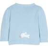 Crochet Sweater, Blue Bunny - Cardigans - 2