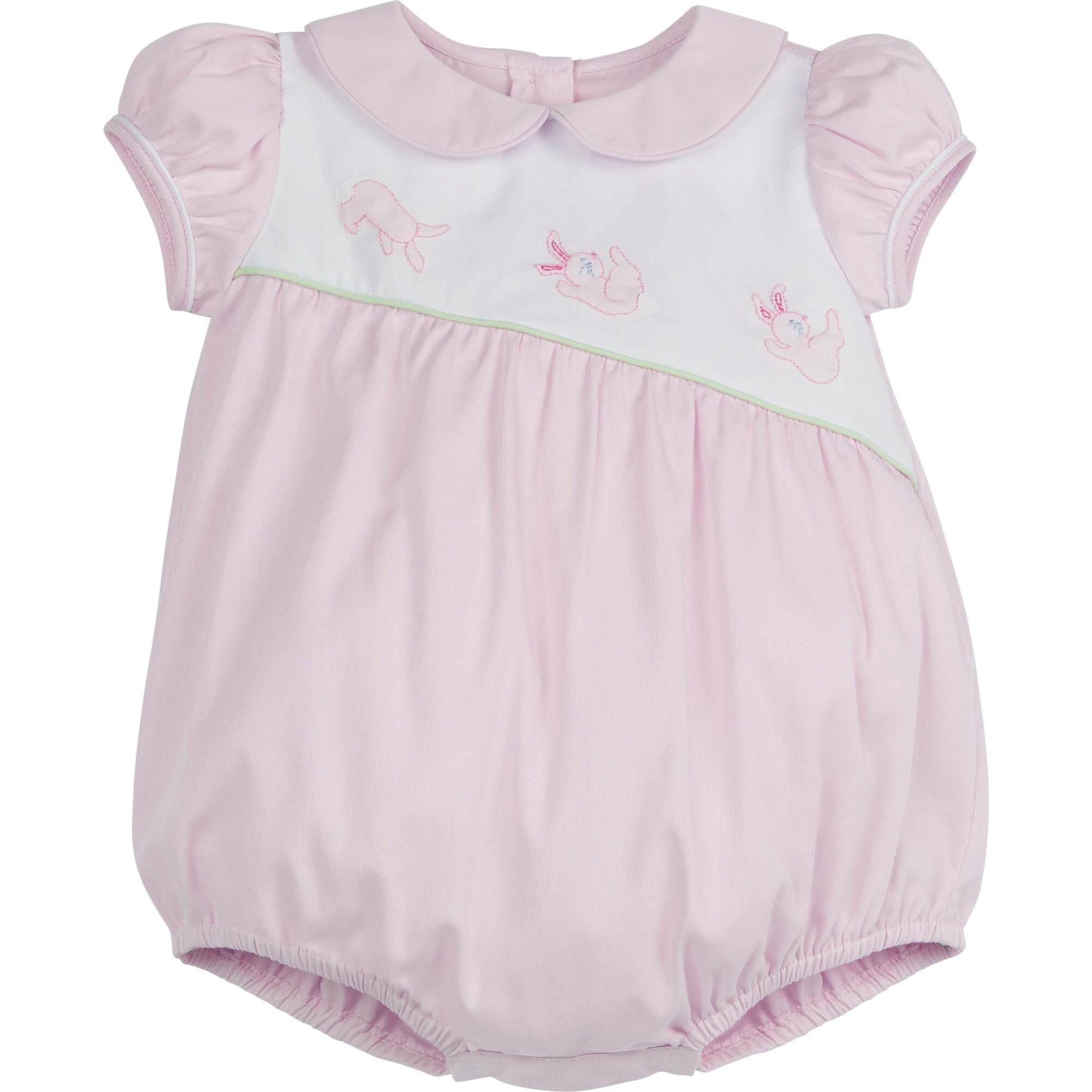 Embroidered Charlotte Bubble, Tumbling Bunnies - Rompers - 1