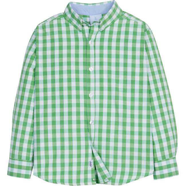Button Down Shirt, Green Hills Check